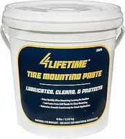 4LIFETIMELINES Tire Mounting Paste Lubricating Compound for Mounting and Dismounting Tires, Extra Slippery, Pre-Mixed, Protects Rims Against Rust and Corrosion - 8 lb Pail