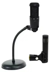 Audio Technica AT2041SP AT2020+AT2021 Studio Condenser Microphones+Mic Stand