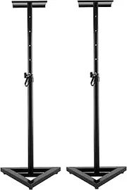 Surround Sound Speaker Stand Adjustable Floor - Black