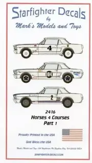 STARFIGHTER 1/24 1965-67 Ford Mustang Race Cars Part 1 Various Mark SFA2416-NEW