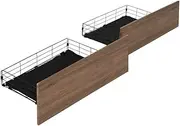 Artiss 2X Under Bed Storage Drawer Wooden Underbed Storage Organizer with Wheels for Clothing, Quilts, Trundle Drawers Dorm Bedroom Home Decoration Room Decor, 94.5 x 50 x 29.5cm