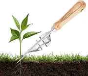 Weeder Tool for Garden | Hand Garden Weeder Grass Remover - Stainless Steel Root Puller with Ergonomic Handle for Pathway Farm Driveway Use