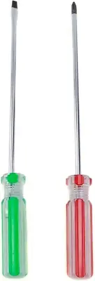 MY MIRONEY 2 Pieces Long Screwdriver Set, Magnetic Tip Screwdriver Flat Head