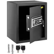 Safe Box, 1.7 CU.FT Fingerprint Safe Box for Money with 2 Keys & Digital Keypad, Q235 Steel Safe Box for Storing Cash, Jewelry, Pistols, Documents, Watches in Home & Office &