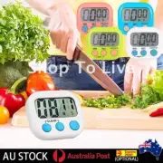 Magnetic Digital Kitchen Timer Countdown Alarm Clock Sport Cook Stick Large Loud