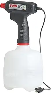 SOLO 260 Battery-Powered One-Hand Sprayer, 1-Liter | Hand Sprayer for Garden, Plants & Cleaning | Portable Battery Powered Spray with Hand Pump Sprayer Function for Easy, Precise Application