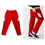 FILA X WEGO TWILL PANTS 側拉鍊 修身 縮口褲 深藍 運動褲 紅色