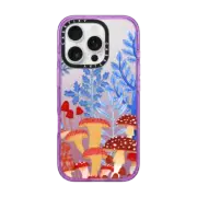 iPhone 16 Pro Impact Case MagSafe Compatible Mushrooms by Papio Press