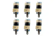 6PK Lady Jayne Formation Scalp Stimulation Hair Brush Large Smooth & Shine Black