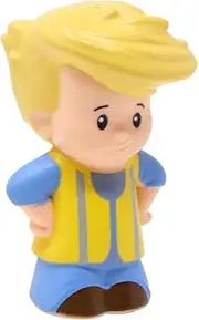 Fisher-Price Replacement Part for Collectible Little People Construction Site Dump Truck Playset BDY81 - Replacement Blonde Eddie Figure - Dumptruck Driver