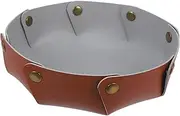 Kisangel Pu Folding Tray Key Holder Storage Box Decorative Office Home Jewelry Dice Tray