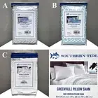 One SOUTHERN TIDE EURO Quilted Pillow Sham 26x26" Striped, Fishnet, Waffle Wave