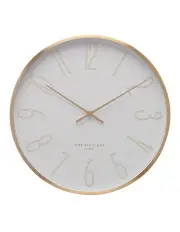 [One Six Eight London] Astrid 40cm Silent Wall Clock White