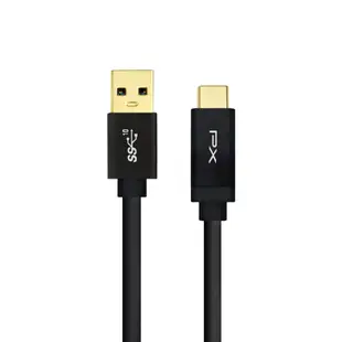 大通 UAC3X-1B USB3.1 Gen2 A-to-USB-C Type-C 1M閃充快充1米充電傳輸線黑