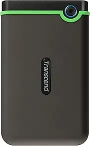 Transcend 4TB StoreJet 25M3S USB 3.1 Portable Hard Drive Rugged, Anti-Shock Resistant, Compact and Lightweight with Lightning-Fast Speeds and a One Touch Backup Button (Iron Grey) TS4TSJ25M3S