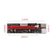 PCI-E 1x to 16x USB3.0 GPU Riser Extender Adapter Card Board Cable