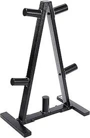 CAP Barbell RK-2BB A Frame Olympic Plate Rack, Black