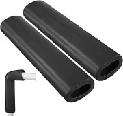 Kathfly 2 Pcs Black Pipe Insulation Roll Bar Padding Pool Noodles Foam Clamp Foam Protection for Outdoor Indoor Water Pipe 15.75 Inch Long (1.97 Inch)