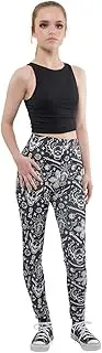 [Heroes Inc.] Stranger Things Leggings Hellfire Club All Over Print Girls Womens Black M