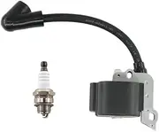 Ignition Coil & BM6A Spark Plug for STIHL FS38 FS55 FC55 FC55Z FC55-DZ FS46 FS45 HL45 HL45Z HL45-DZ HS45 HS45Z KM55 KM55RZ KM55C KM55R PN 4140 400 1308 AU