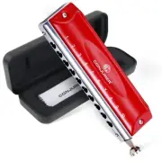 Chromatic Harmonica Valveless for Kids Adult Beginners 10 Hole Harmonica Key ...