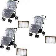 Totority Pcs Cm Diameter Stroller Net White Mesh Cover Fit Insect Barrier for Boy Girl
