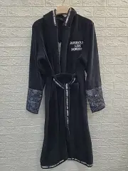 New A**holes Live Forever Midi Black Robe Size Small/Medium