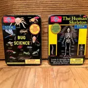 T.S. SHURE Bendon Bug Science and The Human Skeleton Educational Magnets Tin NEW