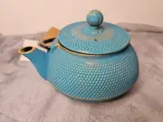 Teapot Well Equipped Kitchen Tea Pot Infuser Turquoise Cast Iron Kettle