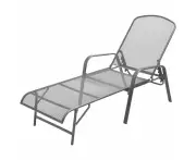 vidaXL Sun Lounger Steel Anthracite