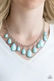 Paparazzi: Jaw-Dropping Diva - Blue Necklace