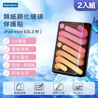 在飛比找ETMall東森購物網優惠-2入組 Kamera 類紙鋼化玻璃保護貼-For iPad 