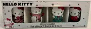 Hello Kitty Christmas Set Of 4 1.5 oz (44 ml Each) Glassware Shot Glasses New