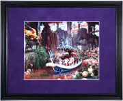 WONKA BOAT SCENE PHOTO - AUTOGRAPHED, FRAMED, SIGNED BY FOUR! 18” X 22”