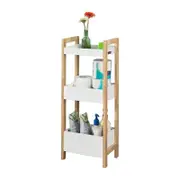3 Tier White Storage Bathroom Shelf Shelves