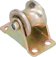 U Type Grooves Wheel, Steel Rolling Gate Wheel, Heavy Duty Wheel Caster with Bracket, Wire Rope Rail Wheel for Sliding Doors Driveway Gates