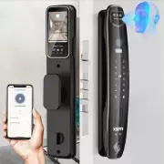 3D Face SmartDoor Lock Camera Monitor Fingerprint Password Electronic Key Unlock