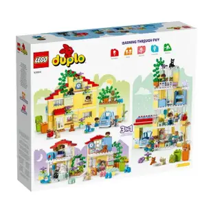 【LEGO 樂高】得寶系列 10994 三合一城市住家(啟蒙玩具 幼兒積木 DIY積木)