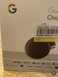 在飛比找Yahoo!奇摩拍賣優惠-Google Chromecast V3 媒體串流播放器(三