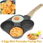 Egg Frying Pan Aluminum 4 Cups Egg Frying Pan Nonstick Mini Egg Cooker QAYKB