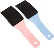 2Pcs Double Sided Foot Files Ergonomic Handheld Foot Exfoliating Scrubbers for Gentle Dead Skin Removal Lightweight Space Saving Foot Care Accessories for Smooth Feet
