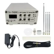 DC12V Analog TV Signal Transmitter GP Antenna VHF UHF HD AV Converter Wireless
