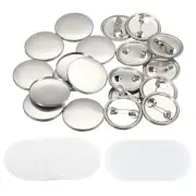 0.98" Blank Button Making Supplies,25Pcs Badge Parts for Button Maker Machine