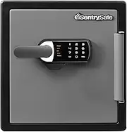 Sentry Safe SFW123TTC - Fireproof Safe and Money Box With Alarm - Waterproof Safe Box with Electronic Keypad Access - Protect Valuables from Flood and Fire - Steel Construction - 33.6L Capacity