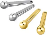 KOIBITO 4PCS Mini Eye Cream Applicator Wand Stick, Eye Serum Spoon for Reducing Puffiness, Eye Massager (Silver&Gold)