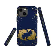 For Apple iPhone 13 mini Case, Armour Back Cover, Pisces Drawing