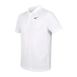 NIKE 男短袖POLO衫-運動 休閒 上衣 高爾夫 網球 DRI-FIT DH0858-100 白黑