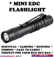 Flashlight EDC Super Small Mini AAA LED Lamp Belt Clip Survival