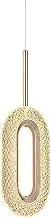 YPDTSNGV Modern Minimalist Chandelier,Gold Ceiling Hanging Lights LED Dimmable Pendant Light with Circular Oval Imitate Crystal Lighting for Kitchen Island Study Room Living Room Bar (Color : Oval)