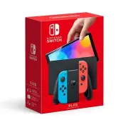 Nintendo Switch OLED with Neon Red & Neon Blue Joy-Con - Japan Import